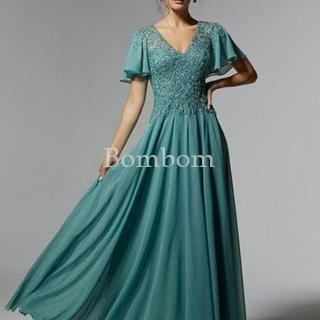 Vestido de madrina Madelein Gardner jade - Imagen 1