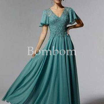 Vestido de madrina Madelein Gardner jade - Imagen 1