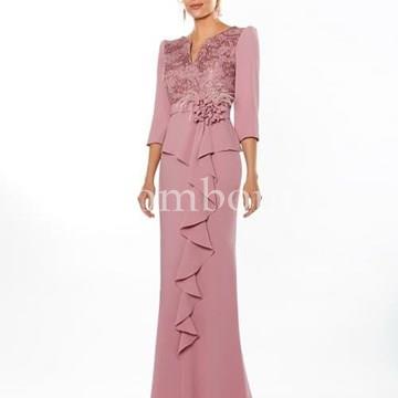 Vestido de madrina rosa palo - Imagen 1