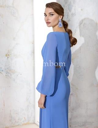 Vestido de madrina Sefora , malva , verde y pistacho - Imagen 2