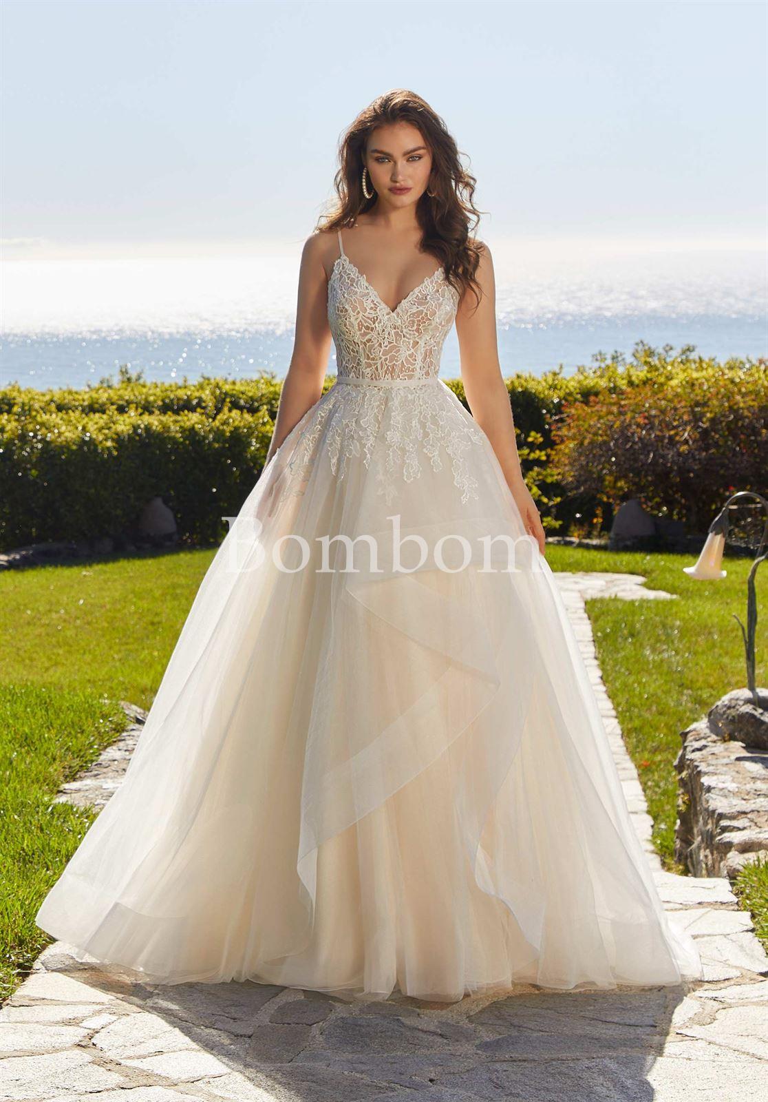 Vestido de novia blanco 4474 - Imagen 3