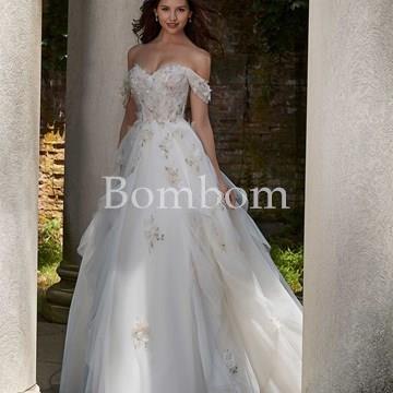 #Vestido de novia blanco #bombomnoviasmorilee - Imagen 1