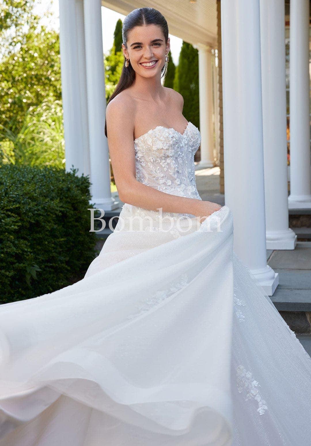 #vestido de novia blanco #bombomnoviasmorilee - Imagen 1