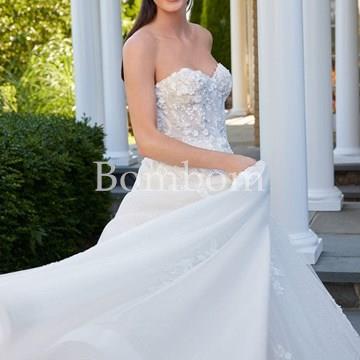 #vestido de novia blanco #bombomnoviasmorilee - Imagen 1