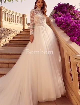 Vestido de novia blanco con mangas #Zara - Imagen 1