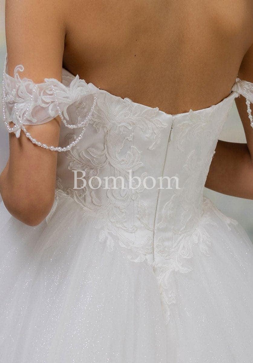 Vestido de novia blanco corte a - Imagen 3