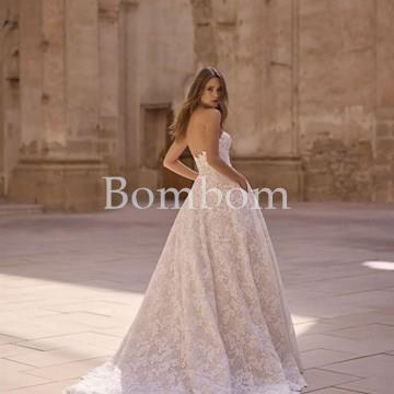 Vestido de novia blanco falda desmontable veni infantino 63075 - Imagen 1