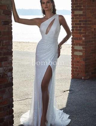 #Vestido de novia blanco fiesta#Bombomceremonias - Imagen 1