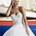 Vestido de novia blanco princesa corte A morilee - Imagen 1