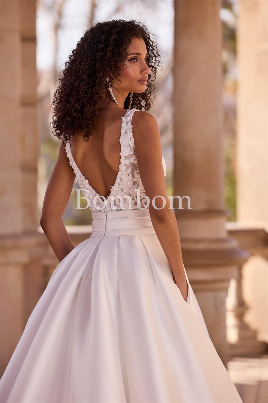 Vestido de novia blanco # veni infantino 63169 - Imagen 2