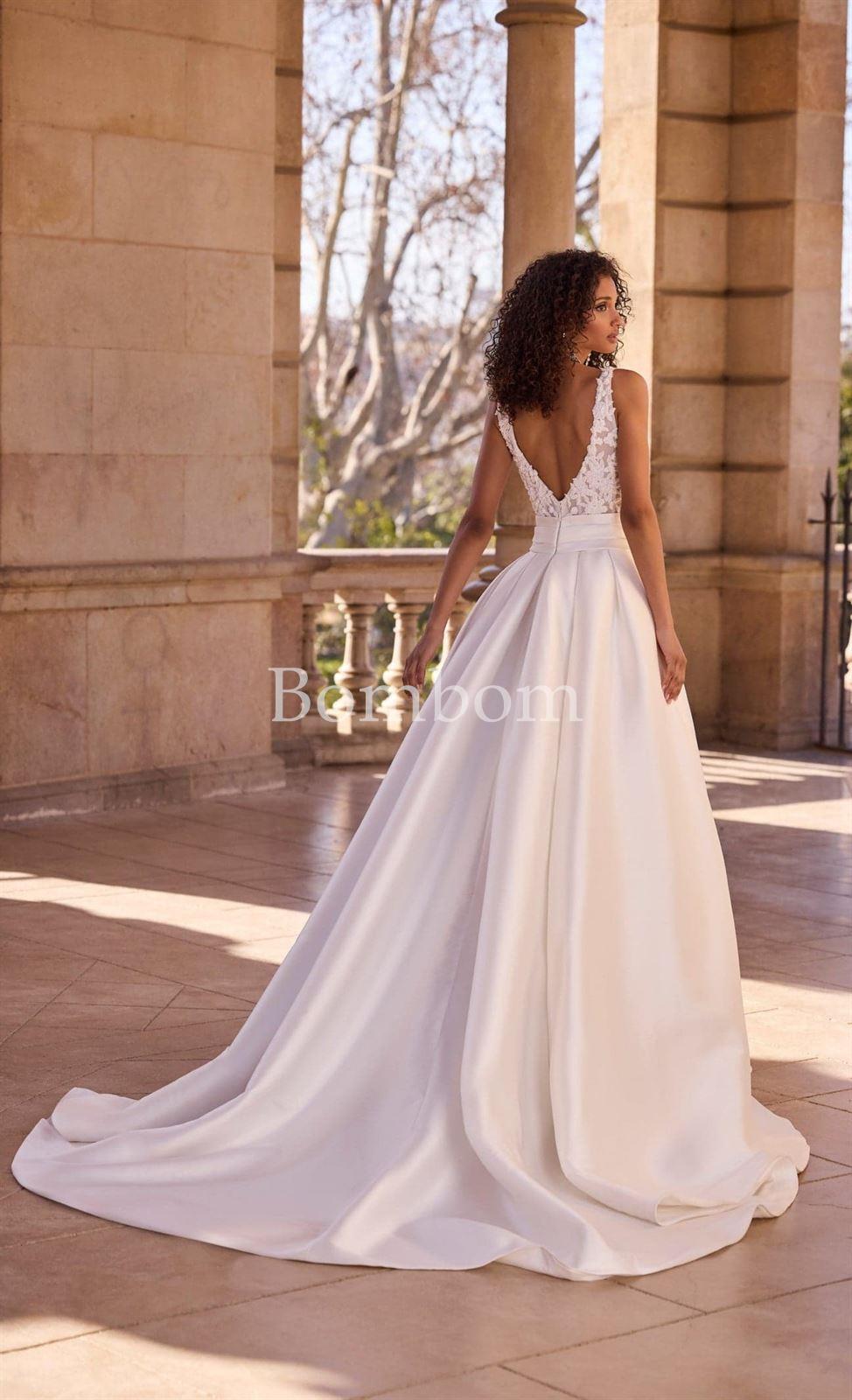 Vestido de novia blanco # veni infantino 63169 - Imagen 4