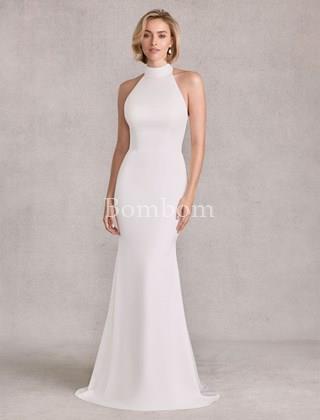 Vestido de novia cuello halter 15101 - Imagen 2
