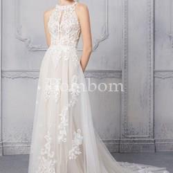 Vestido de novia cuello halter - Imagen 1