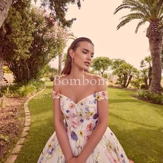 Vestido de novia flores multicolor modelo #Zamora - Imagen 1