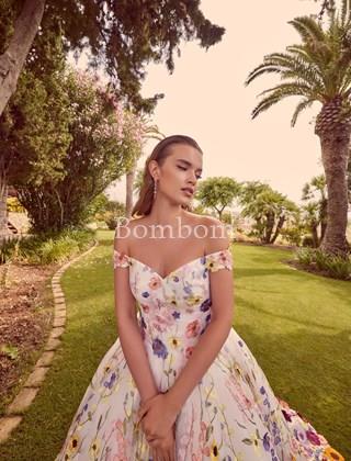 Vestido de novia flores multicolor modelo #Zamora - Imagen 1