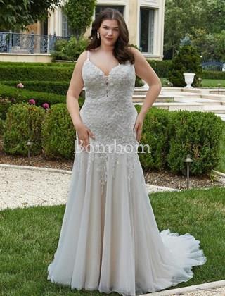 #Vestido de novia Morilee #Vestidonoviablanco talla hasta 50 - Imagen 1
