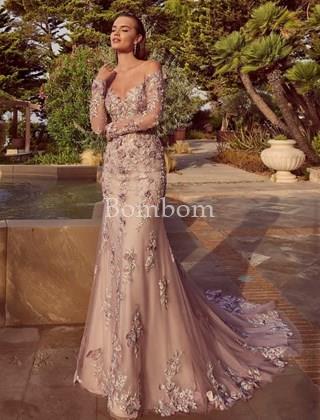 Vestido de novia rosa palo Zelaina morilee - Imagen 1