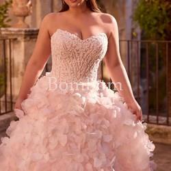 Vestido de novia rosa - Imagen 1