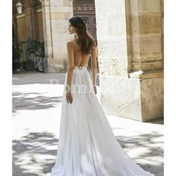 vestido de novia tul y encaje transparente , sexy - Imagen 2