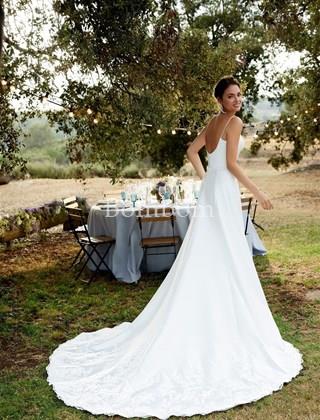 vestido de novia victoria falda desmontable - Imagen 2