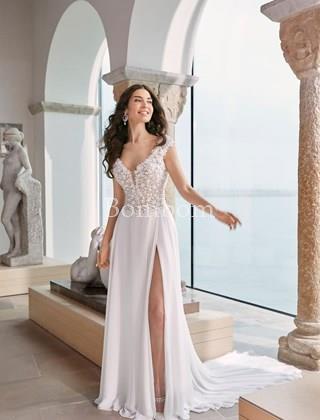 Vestido de novia #Victoria jane #Vestido largo blanco con abertura pierna - Imagen 1