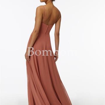 Vestido largo  ceremonia  color chocolate - Imagen 2