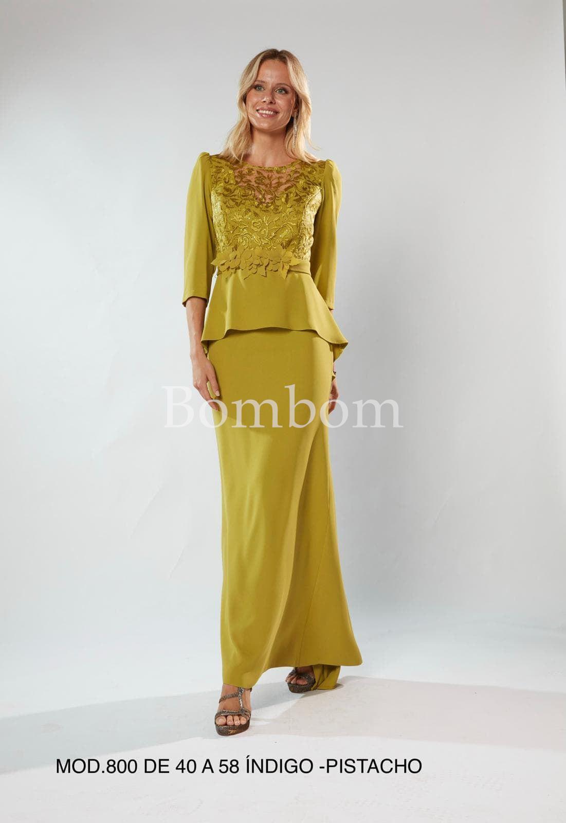 Vestido largo ceremonia elegante - Imagen 1