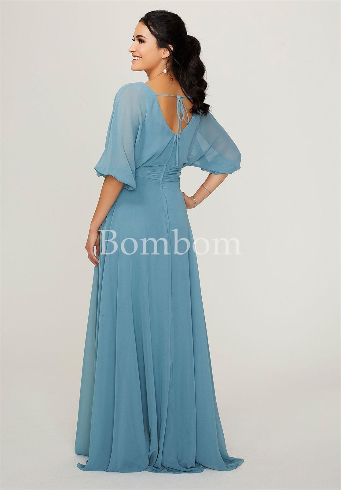 Vestido largo chiffon greta - Imagen 1