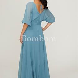 Vestido  largo chiffon greta - Imagen 1