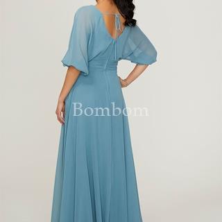 Vestido  largo chiffon greta - Imagen 1