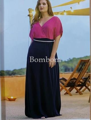 Vestido largo curvi juvenil talla hasta 64 - Imagen 1