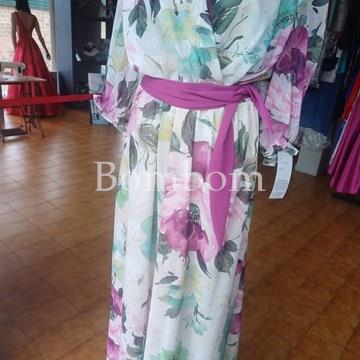 Vestido largo de gasa extra grande - Imagen 1