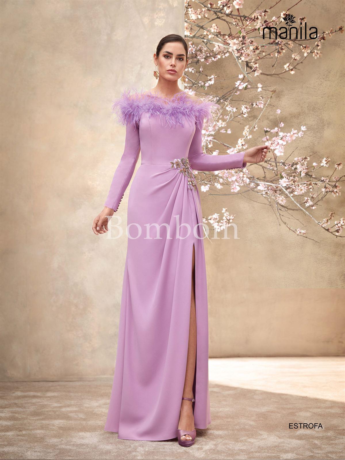 #Vestido largo de madrina Manila estrofa - Imagen 2