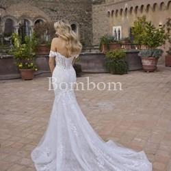 Vestido largo de novia corte sirena - Imagen 2