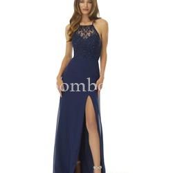 Vestido largo halter disponible marron - Imagen 1