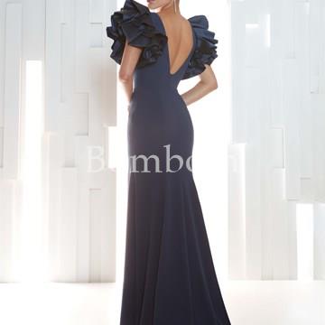 #Vestido largo madre de novia ,color rojo - Imagen 1