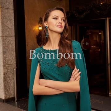 #Vestido largo madrina verde botella veni infantino 992509l - Imagen 1