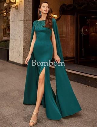 #Vestido largo madrina verde botella veni infantino 992509l - Imagen 2