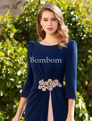 vestido largo manila modelo celta - Imagen 2