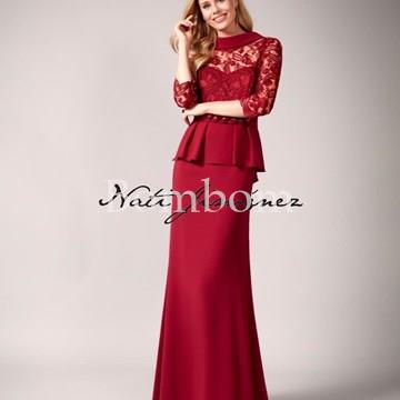 vestido largo modelo 465 nati jimenez - Imagen 1