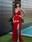 Vestido largo rojo licra - Imagen 1