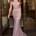 Vestido largo rosa palo fiesta # Vestido elegante fiesta - Imagen 2
