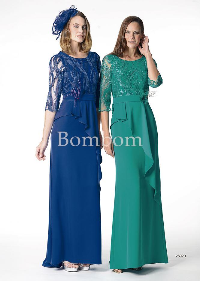 Vestido madrina largo azul o verde - Imagen 1