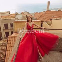 Vestido madrina Veni infantino rojo - Imagen 2