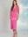 Vestido midi fucsia elegante - Imagen 1