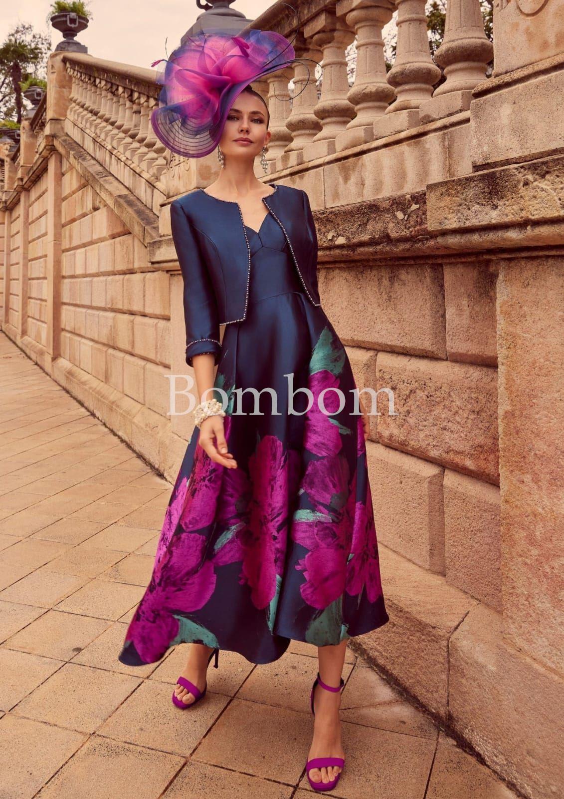 #vestido midi , largo veni infantino madrina madre de novia elegante - Imagen 3