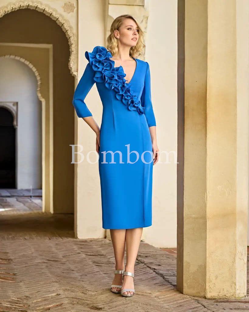 Vestido midi malva - Imagen 1