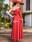 #vestido midi rojo madrina - Imagen 2