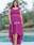 Vestido midi verde o fucsia #celestina - Imagen 1