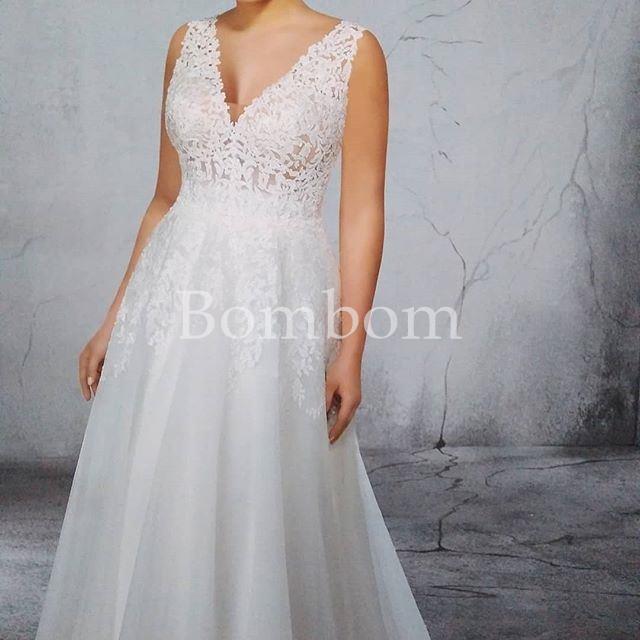 vestido novia blanco morilee madeline gardner rf 5774 talla grande hasta 58 - 60 - Imagen 1